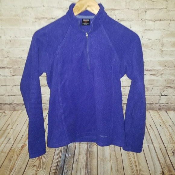 Patagonia Sweaters - PATAGONIA Purple Fleece Half Zip Pullover XS